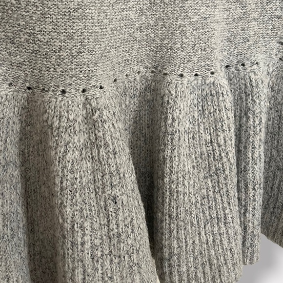 Grey ELLE Open Cardigan Peplum Size Medium - Picture 5 of 7